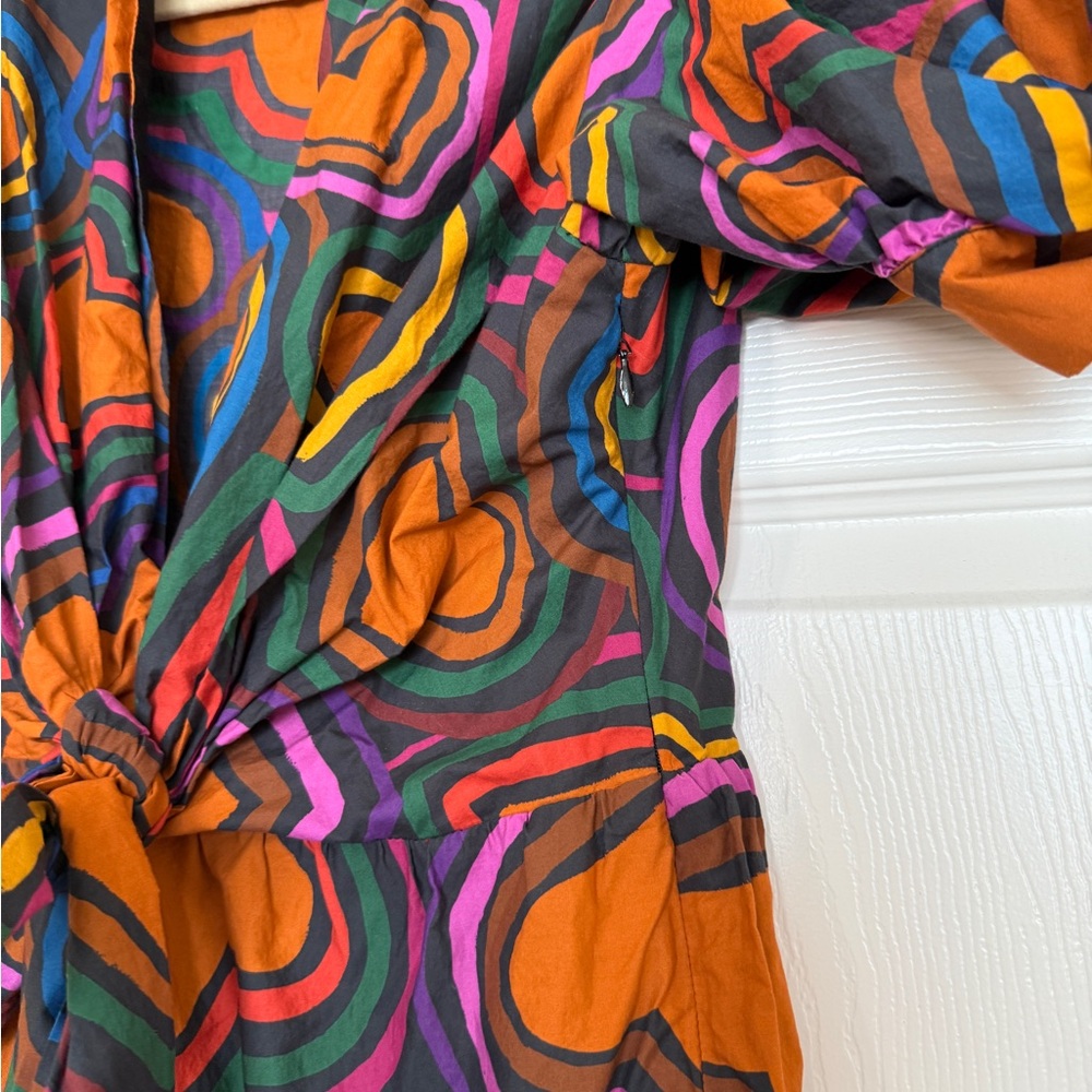 Farm Rio Anthropologie Heart Bow Front Dress - Picture 6 of 11